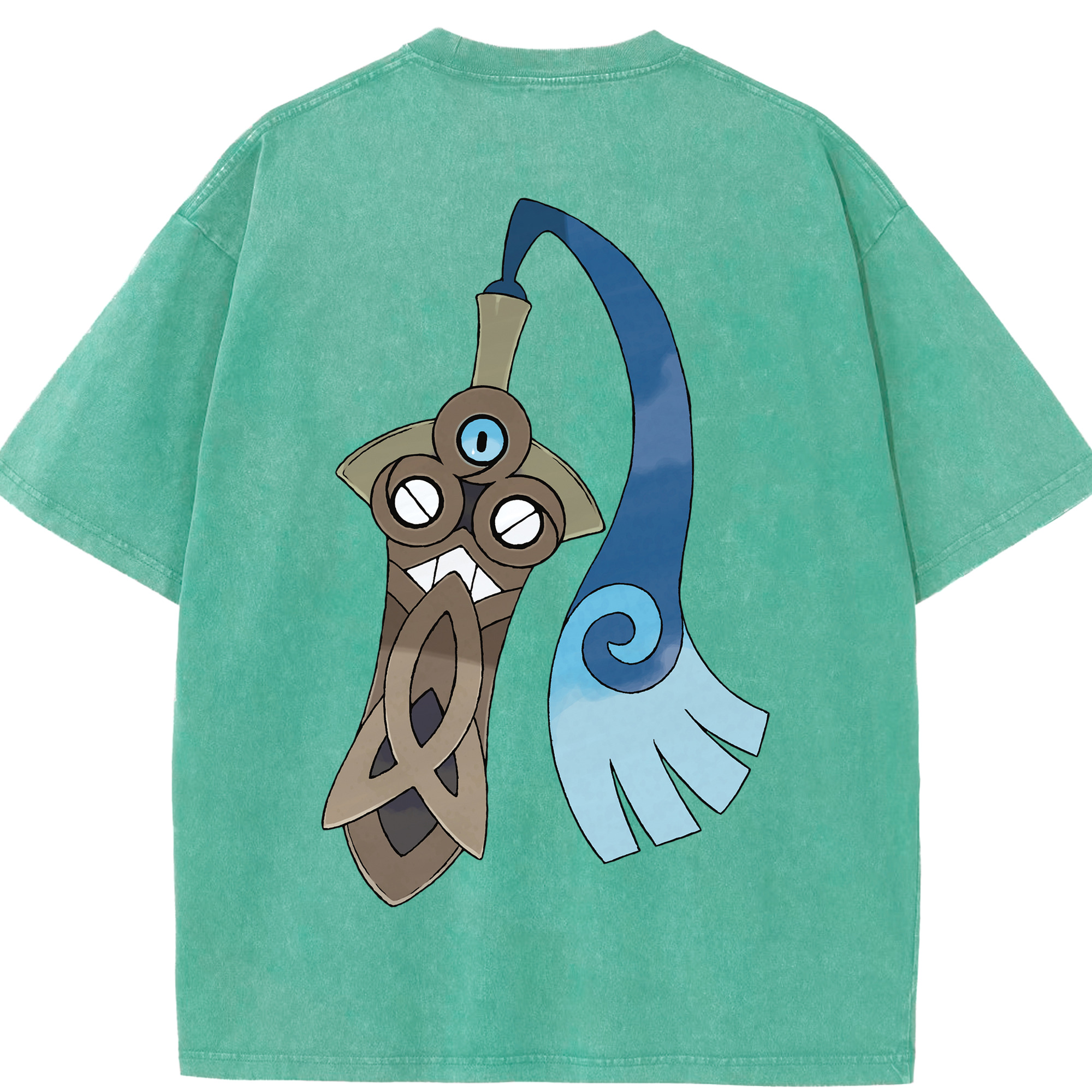 （画像用） ポケットモンスター Pokémon 綿100% ヴィンテージ風 半袖Tシャツ（背面プリント）